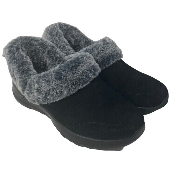 Skechers On-the-GO Joy Leather Slip-Ons Cozy Life Black Women's Size 6.5 US - Picture 6 of 8